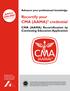 Recertify your CMA (AAMA) credential