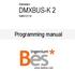 Gateways DMXBUS-K 2 GW Programming manual
