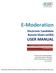 E-Moderation USER MANUAL. Electronic Candidate Record Sheet (ecrs) A Guide for Teachers and Lead Teachers. From March 2017