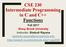 CSE 230 Intermediate Programming in C and C++ Functions