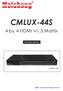 CMLUX-44S. 4 by 4 HDMI V1.3 Matrix. Operation Manual CMLUX-44S.