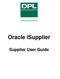 Oracle isupplier. Supplier User Guide