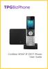 TPGBizPhone. Cordless W56P IP DECT Phone User Guide