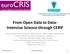 From Open Data to Data- Intensive Science through CERIF