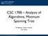 CSC 1700 Analysis of Algorithms: Minimum Spanning Tree
