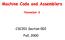 Machine Code and Assemblers November 6
