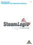 SteamLogic Installation and Operation Manual IOM-248. SteamLogic. Powered by V-1.0.2