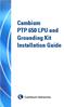 Cambium PTP 650 LPU and Grounding Kit Installation Guide