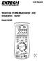 Wireless TRMS Multimeter and Insulation Tester