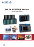 DATA LOGGER Series SELECTION GUIDE
