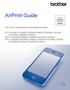 AirPrint Guide. This User s Guide applies to the following models: