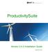 ProductivitySuite. Version Installation Guide