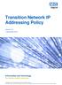 Transition Network IP Addressing Policy