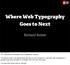 Where Web Typography Goes to Next