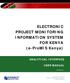 ELECTRONIC PROJECT MONITORING INFORMATION SYSTEM FOR KENYA