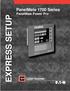 EXPRESS SETUP. PanelMate 1700 Series PanelMate Power Pro. Cutler-Hammer