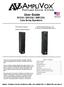 User Guide S1234 / SS1234 / SW1234 Line Array Speakers