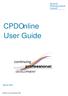 General Pharmaceutical Council. CPDOnline User Guide. continuing DEVELOPMENT. March 2018