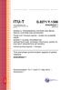 ITU-T. G.8271/Y.1366 Amendment 1 (08/2013) Time and phase synchronization aspects of packet networks Amendment 1