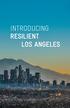 INTRODUCING RESILIENT LOS ANGELES