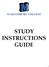 STUDY INSTRUCTIONS GUIDE