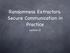 Randomness Extractors. Secure Communication in Practice. Lecture 17