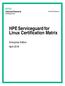 HPE Serviceguard for Linux Certification Matrix. Enterprise Edition April 2018