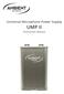 Universal Microphone Power Supply UMP II. Instruction Manual
