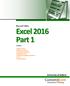 Excel 2016 Part 1. University of Salford. Microsoft Office. Includes: