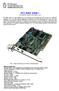 PCI MAX PC based FM stereo transmitter card
