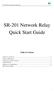SR-201 Network Relay Quick Start Guide