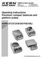 Operating instructions Precision/ compact balances and platform scales