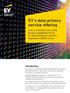 EY s data privacy service offering