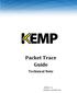 Packet Trace Guide. Packet Trace Guide. Technical Note