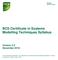 BCS Certificate in Systems Modelling Techniques Syllabus Version 3.5 December 2016