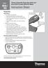 Thermo Scientific Orion Star A223 and Star A323 Portable RDO/DO Meter. Instruction Sheet