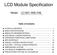 LCD Module Specification