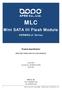 MLC. Mini SATA III Flash Module. HERMES-JI Series. Product Specification APRO MLC MINI SATA III FLASH MODULE