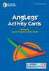 AngLegs Activity Cards Written by Laura O Connor & Debra Stoll