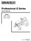 Professional G Series Parts Manual