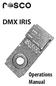 DMX IRIS. Operations Manual