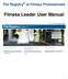 The Registry of Fitness Professionals. Fitness Leader User Manual