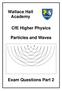 CfE Higher Physics. Particles and Waves