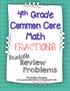 FRACTIONS. Printable Review Problems. Kristine Nannini