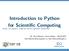 Introduction to Python for Scientific Computing