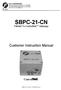 SBPC-21-CN. Customer Instruction Manual. FifeNet To ControlNet Gateway
