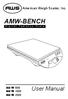 American Weigh Scales, Inc. AMW-BENCH. D i g i t a l T a b l e t o p S c a l e. User Manual