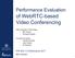 of WebRTC-based Video Conferencing