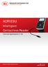 ACR123U. Intelligent Contactless Reader. Technical Specifications V1.06. Subject to change without prior notice.