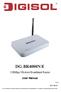 DG-BR4000N/E. 150Mbps Wireless Broadband Router. User Manual